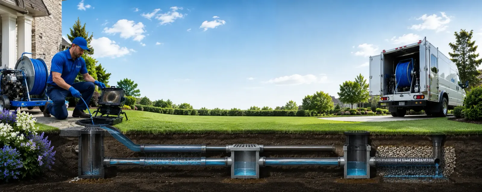 Outdoor drain cleaning information for Portage, IN